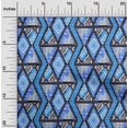 thumbnail image 2 of oneOone Silk Tabby Medium Blue Fabric Geometric Mix Texture Craft Projects Decor Fabric Printed By The Yard 42 Inch Wide, 2 of 4