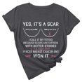 thumbnail image 1 of TIMIFIS Breast Cancer Awareness Pink Ribbon T-Shirt for Women Breast Cancer Shirts Work Tops Short Sleeve Out Blouse Breast Awareness Letter Print Shirt T-Shirt Tops In OctoberFall, 1 of 6