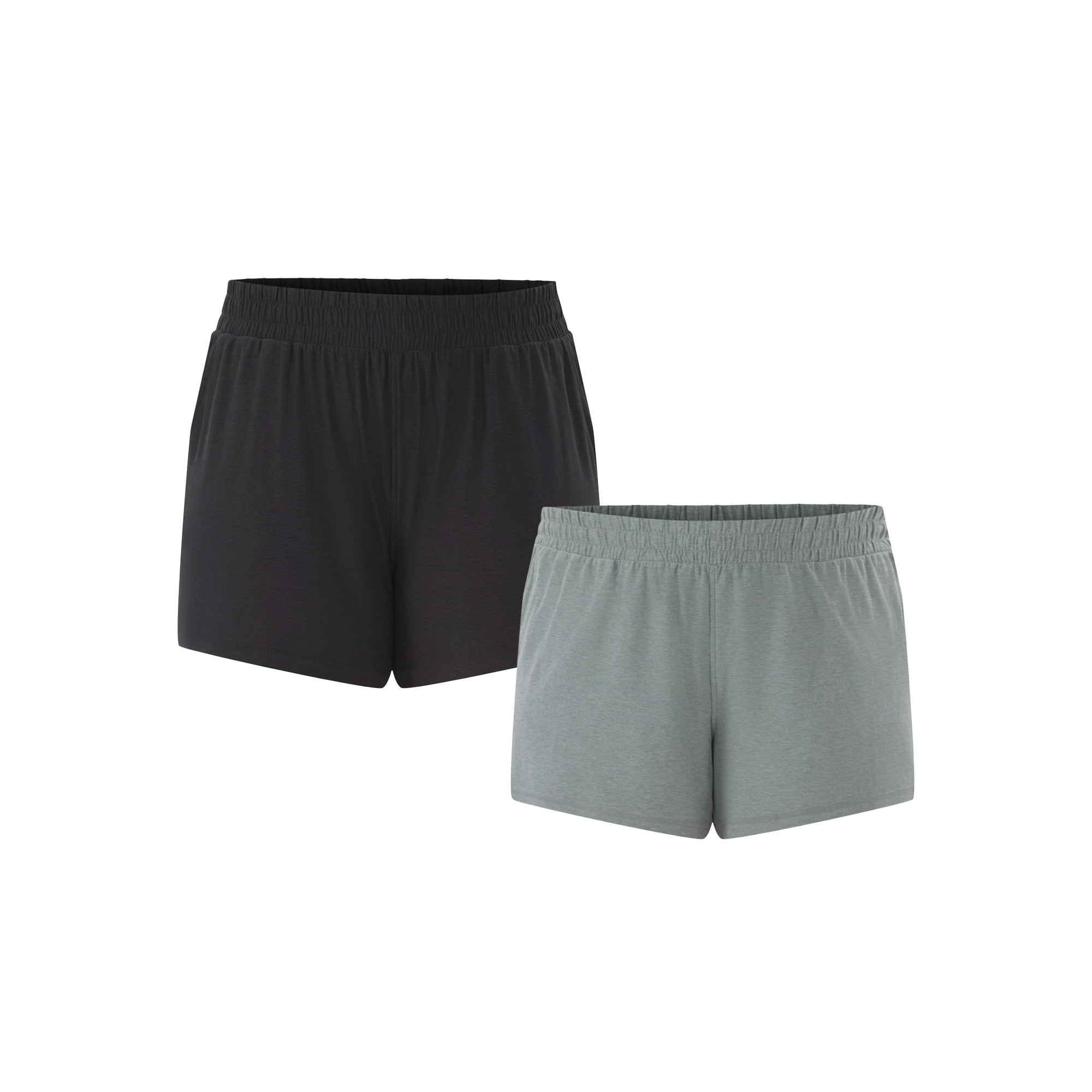 Athletic Works Shorts de Gym de Performance ButterCore Doux pour Femmes et Femmes Grande Taille, Offerts en Lot de 2, Taille 4X