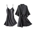 thumbnail image 1 of RKSTN Ensembles de Pyjama pour Femmes 2 Pcs Pyjamas à Manches Courtes Pyjamas Courts Décontractés Vêtements de Maison Pyjamas Doux et Confortables, 1 of 5