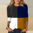 thumbnail image 4 of WEAIXIMIUNG T-Shirts for Women Graphic Tees Womens Tops Three Quarter Sleeves Slim Fit Cute Tops Crew Neck Slim Fit Half Sleeve Tee Shirts, 4 of 5