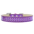 thumbnail image 1 of Deux Rangées de Collier de Chien Crème Glacée Violet Taille 18, 1 of 1