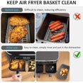 thumbnail image 4 of Air Fryer Silicone Liners Pot for Ninja Foodi Dual DZ090 6QT, 2 Pack Reusable Air Fryer Silicone Replacement Basket Bowl, Collapsible Baking Tray for Air Fryer Accessories (Gray), 4 of 6