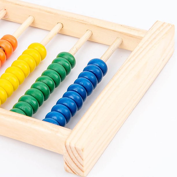 Perles Mathématiques - Baguettes Cuillères Compteur Couleurs, Tri Numérique Créatif | Jouet Éducatif Enfant Compter Apprentissage Précoce Cadeau Scolaire Anniversaire Noël Classe
