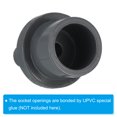 thumbnail image 5 of Unique Bargains UPVC Reducer Pipe Fitting 20mm OD 9mm Barbed, 8 Pack Straight Coupling Adapter Connector, Grey, 5 of 5