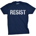 thumbnail image 1 of Mens Resist T Shirt Political Anti Authority Protest Tee Rebel Rally March Tee (Navy) - XXL, 1 of 2