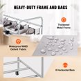 thumbnail image 3 of VEVOR Laundry Sorter Cart 4 Section, Laundry Hamper with Heavy Duty Lockable Wheels and 4 Removable Bags, Rolling Laundry Basket Sorter for Clothes Storage, 3 of 9