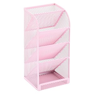 Mesh Desk Organizer, Slanted Pen Holder D for Desk and Office Organization, By TINGXIN