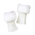 thumbnail image 4 of Women Autumn and Winter Short Turned Wool Warm Socks Boots Cover Knitting Wool Leg Protector, 4 of 4