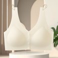 thumbnail image 5 of Yuzhih Womens Front Closure Everyday Bras Comfortable Wireless Bralettes V Neck Seamless Bra Wire Free Basic Bras, 5 of 5