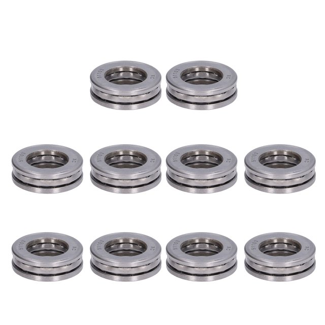 Roulements Axiaux Miniatures, 10PCS Roulement à Billes de Poussée de Taille Standard Résistant à l'Usure Facile à Installer Haute Précision pour les Pompes à Eau Verticales pour les Crochets de Grue
