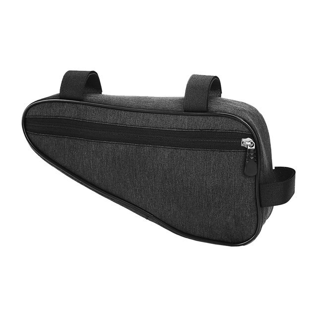 fastboy Mountain Bicycles Front Tube Frame Storage Bag Road Bikes Anti-scratched Triangular Pouch Keys Cellphone Saddle Holder Black 1Set
