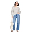 thumbnail image 2 of No Boundaries Women's Off-the-Shoulder Sweater, 2 of 6