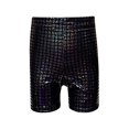 thumbnail image 1 of Youth Stylish Clothes Loose Ripped Sweatpants Block Three Point Shorts Sequin Children Adult Dance Pants Practice Shorts Attend Shows And Events, 1 of 4