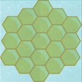 thumbnail image 1 of Ahgly Company Machine Washable Indoor Square Transitional Green Area Rugs, 5' Square, 1 of 7