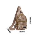 thumbnail image 3 of FHBVT Sac Bandoulière Camouflage Style Militaire Sac de Poitrine Sac Bandoulière Sac d'Épaule Port Multi-Positions 4 Compartiments Rangement Spacieux Organisé Sangle Ajustable pour Hommes Femmes Randonnée Voyage Cyclisme Course Quotidienne, 3 of 6