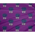 thumbnail image 4 of oneOone Polyester Lycra Fabric Leaves & Lotus Block Decor Fabric Printed BTY 56 Inch Wide, 4 of 4