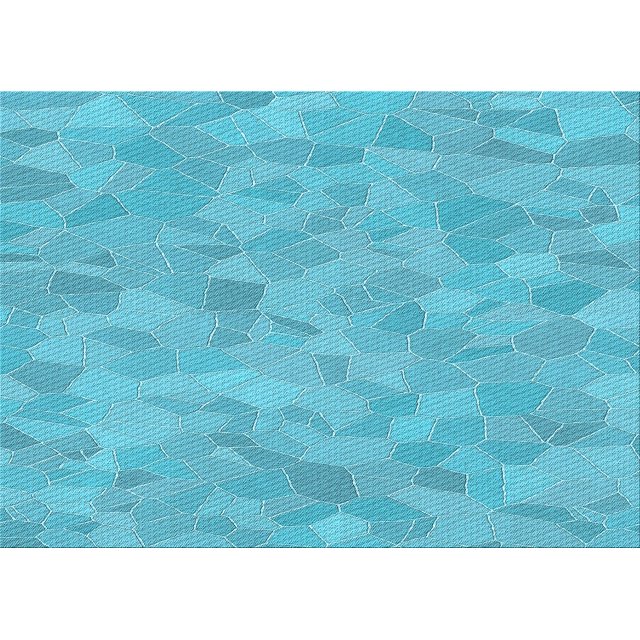 Ahgly Tapis Rectangulaire Lavable en Machine Intérieur Transitionnel Turquoise Foncé Vert, 8 Pieds x 10 Pieds