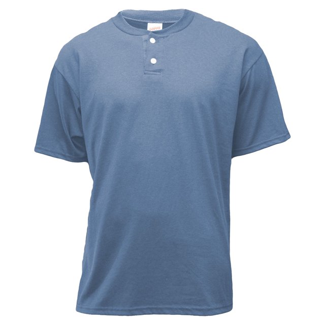 Soffe Men's Short Sleeve Henley Placket T-Shirt - M206