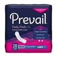 thumbnail image 2 of Prevail Daily Pads Bladder Control Pad 9-1/4 Inch Length Moderate Absorbency Polymer One Size Fits Most Female Disposable, BC-012 - Pack of 20, 2 of 4