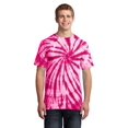 thumbnail image 1 of Port & Company Mens Essential Tie-Dye Tee - Pink - 2X-Large, 1 of 1