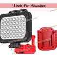 thumbnail image 1 of 8" Power Tool Parts For Mil*wau*kee 18V Battery LED Work Lights Outdoor Lamp Hand Lantern Spotlight USB Charger, 1 of 10
