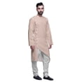 thumbnail image 2 of Atasi Designer Printed Summer Wear Long Kurta With White Pajama Set For Men, 2 of 3