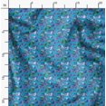 thumbnail image 2 of Soimoi Rayon Fabric Leaves Leaves Decor Fabric Printed Yard 42 Inch Wide, 2 of 6