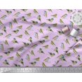 thumbnail image 2 of Soimoi Poly Georgette Fabric Flycathcer Bird Fabric Prints By Yard 52 Inch Wide, 2 of 5