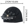 thumbnail image 2 of Women Hat Ruffle Cancer Chemo Turban Wrap Cap Scarf Shawl Rabbit Hats Men Snow Bonnet Hat Winter Men Mad Hat Heated Work Hat Mens Wool Hats Winter Mens Hats for Winter Clementine Hat Mens Cold Weather, 2 of 2