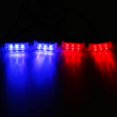 thumbnail image 4 of Stroboscopique d'Urgence 12V 4x3LED Lumière d'Avertissement d'Urgence Lampe de Balise Automatique 3 Modes Rouge Bleu, 4 of 8