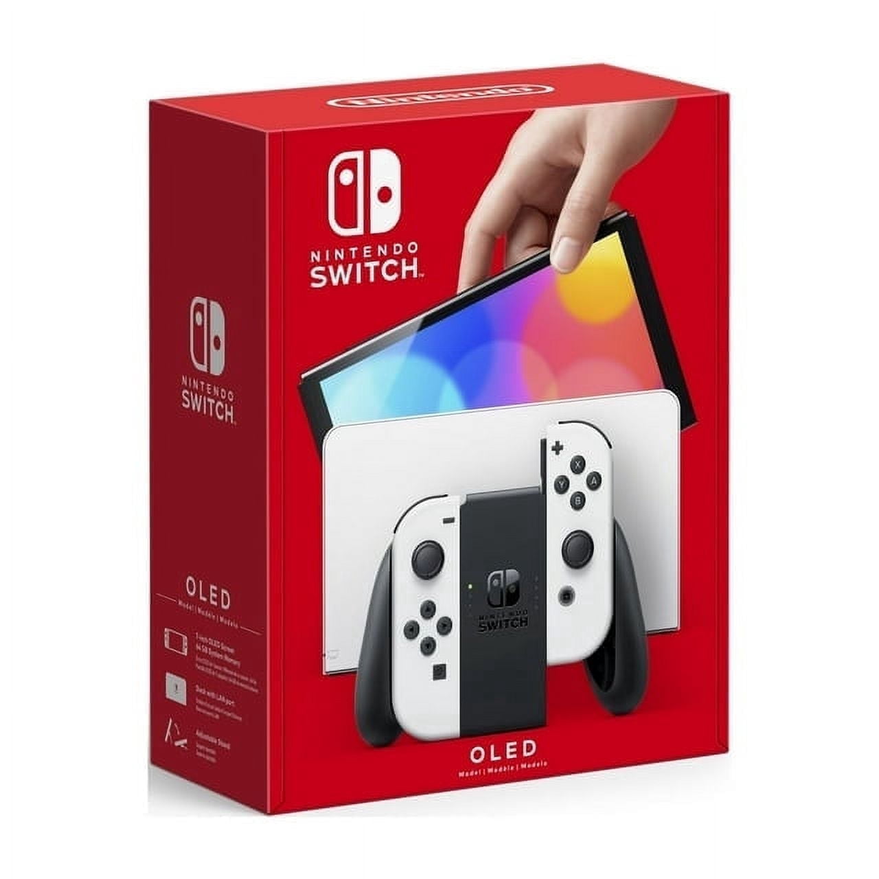 Restored Nintendo Switch OLED Model w/ White Joy-Con Console - International Spec (Functional in US) (Refurbished)