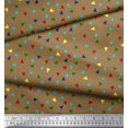 thumbnail image 2 of Soimoi Silk Fabric Dot & Triangle Geometric Fabric Prints by Yard 42 Inch Wide, 2 of 3