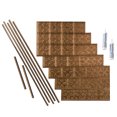 thumbnail image 1 of Fasade Traditional Style 10 Decorative Vinyl Backsplash Kit 15 sq ft Antique Bronze, 1 of 6