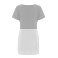thumbnail image 2 of Pisexur Robe à Manches Courtes à Col Rond pour Femme, Robe Décontractée à Blocs de Couleur Imprimée à Manches Courtes à Col Rond pour Femme, Robe pour Femme, 2 of 4