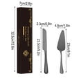 thumbnail image 3 of Sentmoon Flatware Sets Cutlery Set Forks and Spoons Silverware Set Stainless Steel Bread Knife Cake Knife Cake Cheese Pizza Spatula -Plated Long Thick Cutlery Gift Set, 3 of 3