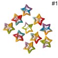 thumbnail image 3 of Kids Snap Hair Clip Rainbow Color Geometric Shape Hair Pin Hair Barrette, 3 of 10