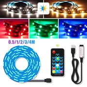 POINTERTECK LED Strip Lights TV LED BackLight RGB LED Strip USB Powered for 24 Inch-60 Inch TV Mirror PC  APP Control Sync to Music  Bias Lighting  5050 RGB for Android iOS