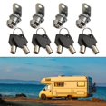 thumbnail image 1 of 4 Pcs/kit Serrures de Porte à Compartiments RV 21mm pour Remorque de Camping-Car Pièces de Rechange Automobiles, 1 of 12