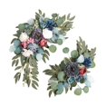 thumbnail image 2 of Abbracc 2 Pieces Artificial Wreath Artificial Floral Swag Simulation Garland Flower Swag D, 2 of 9
