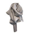 thumbnail image 1 of Decodeary Stay Stylish And Warm Women Luxury Solid Color Single Color And Pleated Scarf light grey, 1 of 6