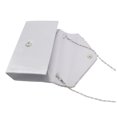 thumbnail image 2 of Youkk Women Envelope Bag Portable Hasp Rhinestone Replacement Stylish Solid Color Party Banquet Bridal Handbag Pouch Silver, 2 of 6