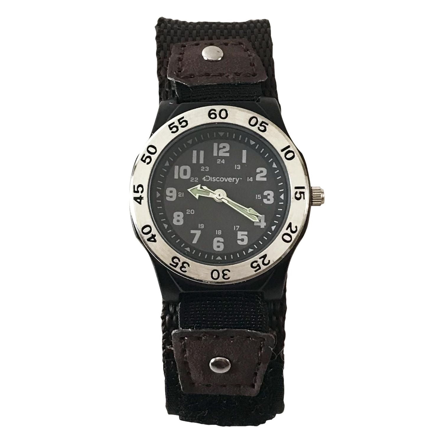 Discovery Brown Nylon Fastwrap Analog Watch