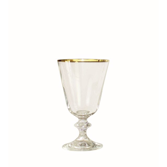 Bella Verre à Jus avec Rebord Doré, Ensemble de 6