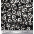 thumbnail image 2 of Soimoi Polyester Crepe Fabric Floral Mandala Print Sewing Fabric Yard 42 Inch Wide, 2 of 3