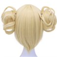 thumbnail image 3 of Perruque Blond Cosplay avec Frange Perruque Blonde Synthétique avec Queues de Cheval pour Femmes, 3 of 4