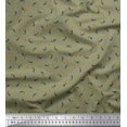 thumbnail image 1 of Soimoi Polyester Crepe Fabric Triangle & Rocket Cartoon Print Sewing Fabric Yard 42 Inch Wide, 1 of 3