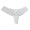 thumbnail image 1 of Birdeem Culotte String Taille Basse en Dentelle Transparente avec Nœud pour Femmes, 1 of 1