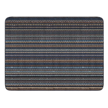 Tapis d’appoint lavable touffeté Mainstays Warwick 3 pi x 4 pi, antidérapant, rayures multicolores, couleurs assorties, intérieur cuisine couloir entrée buanderie