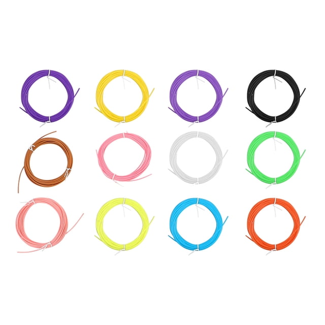 12pcs Practical 3D Pen Filament Simple 3D Pen Prints Filament (Random Color)